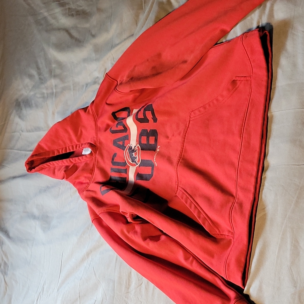 Red Chicago  Cubs Hoodia sweatshirt girls  size  14-16